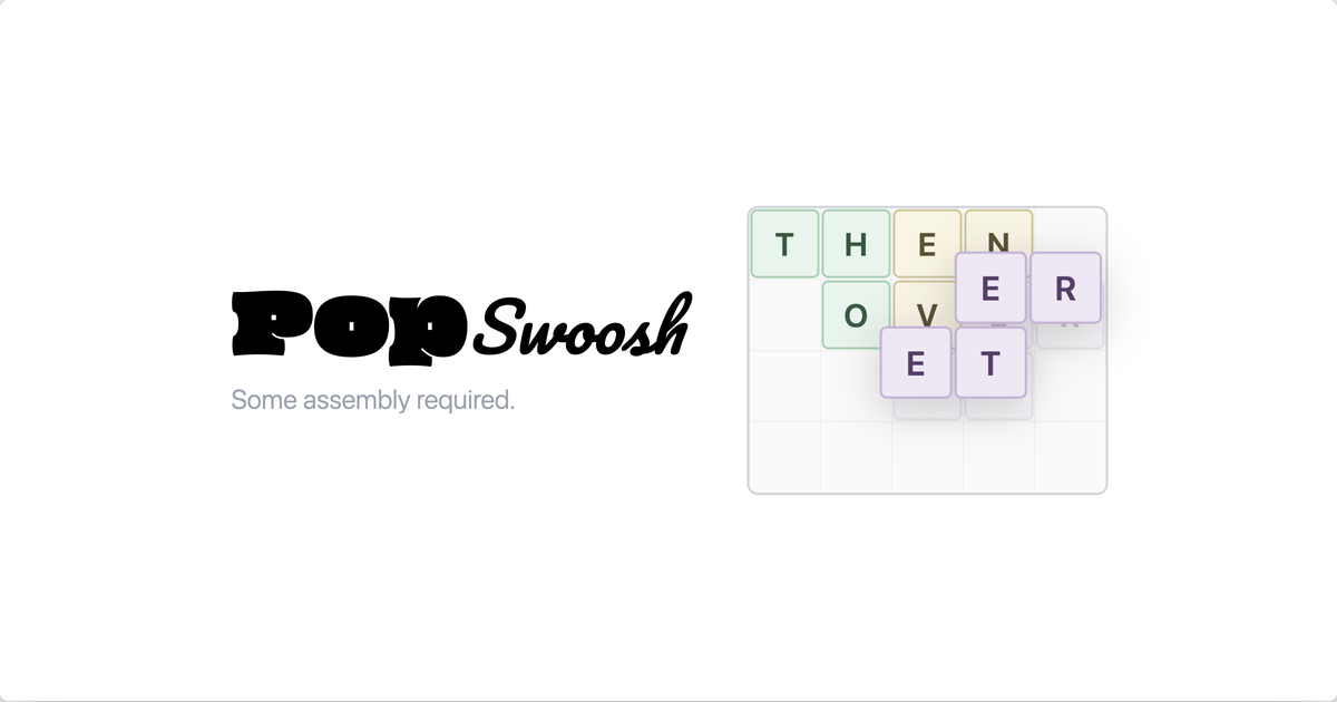 PopSwoosh puzzle preview